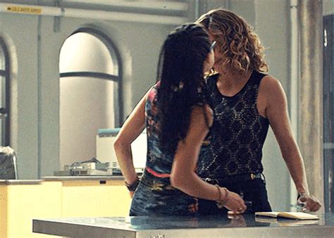 A few of the couples hugged upon meeting and chatted a little. . Lesbian makeout gif